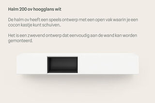 TV-meubel incl. 2 Cocons, RAAT, Halm 200 OV, Hoogglans wit